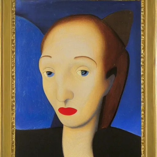 Prompt: portrait of a famous woman by joan miro