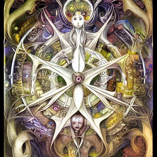 Image similar to detailed and sharp virgo artistic zodiac artwork, mystic style, detailed, 8 k, detailed, symmetrical, by brian froud