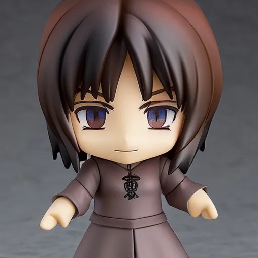 Image similar to face detailing wizard in the style of nendoroid and chibi, eyes in the style of nendoroid