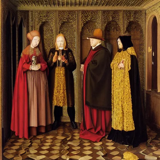 Image similar to a painting made by Jan van Eyck,