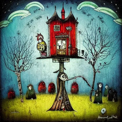 Image similar to a painting by alexander jansson