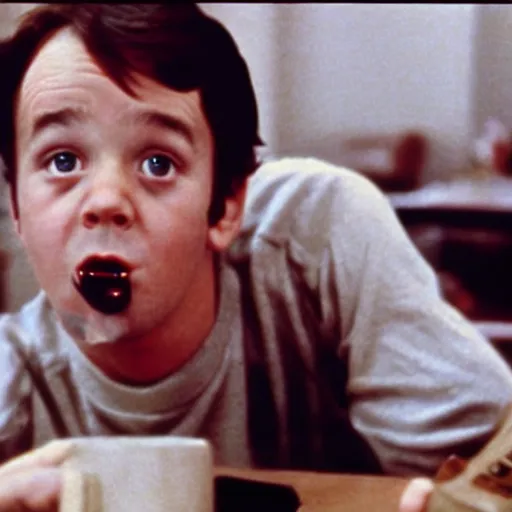 Prompt: bill murray plays the boy in shining ( 1 9 8 0 )
