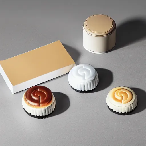 Prompt: jonathan ive dieter rams mooncake 🥮 handbag 👜 👝 packaging