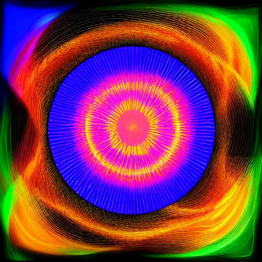 Image similar to Solar wind, digital art.