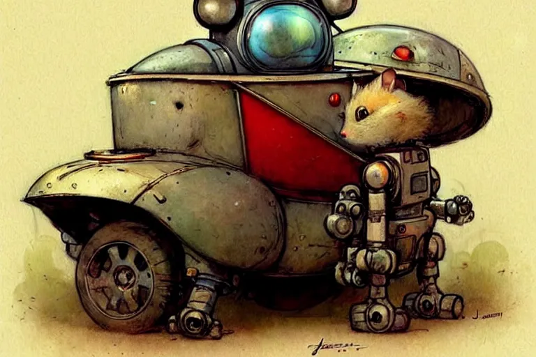 Image similar to adventurer ( ( ( ( ( 1 9 5 0 s retro future robot android mouse rv dumptruck house robot. muted colors. ) ) ) ) ) by jean baptiste monge!!!!!!!!!!!!!!!!!!!!!!!!! chrome red