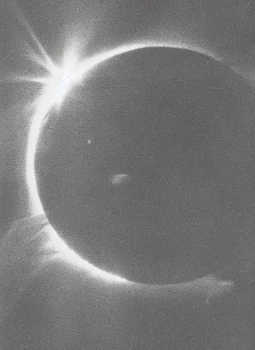 Prompt: a grainy vintage photograph of the sun exploding, solar parhelion