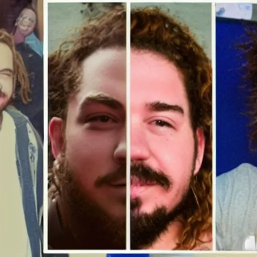 Image similar to post Malone without tattoos