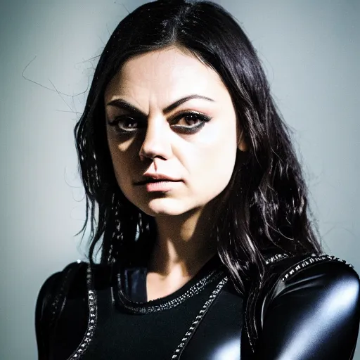 Prompt: Mila Kunis as Catwoman, XF IQ4, 150MP, 50mm, F1.4, ISO 200, 1/160s, natural light, photoshopped, lightroom, enhanced, photolab
