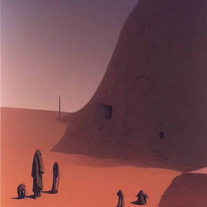 Image similar to Dark Sun, science fiction, Edward Hopper and James Gilleard, Zdzislaw Beksinski, highly detailed