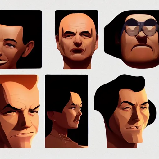 Image similar to face icon stylized minimalist goldfinger, loftis, cory behance hd by jesper ejsing, by rhads, makoto shinkai and lois van baarle, ilya kuvshinov, rossdraws global illumination