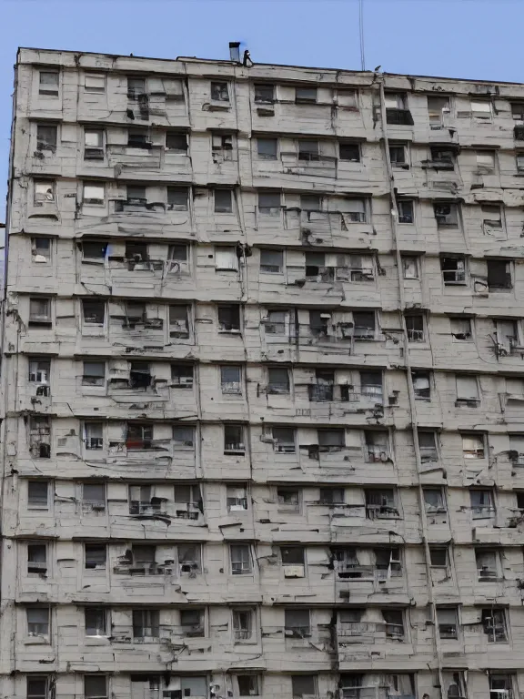 Image similar to Photo of Soviet apartment building