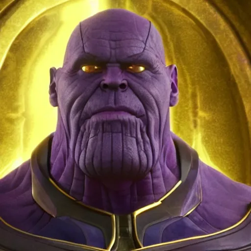 Image similar to thanos, purple skin, josh brolin, clerical clothes, full body shot, realistic, highly detailed