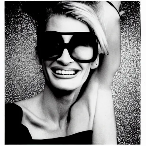 Image similar to Julia Roberts, art photography by Helmut Newton