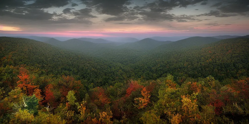 Image similar to stunning eastern appalachian mountains at twilight by andreas franke