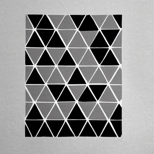 Image similar to triangles fading black to blue