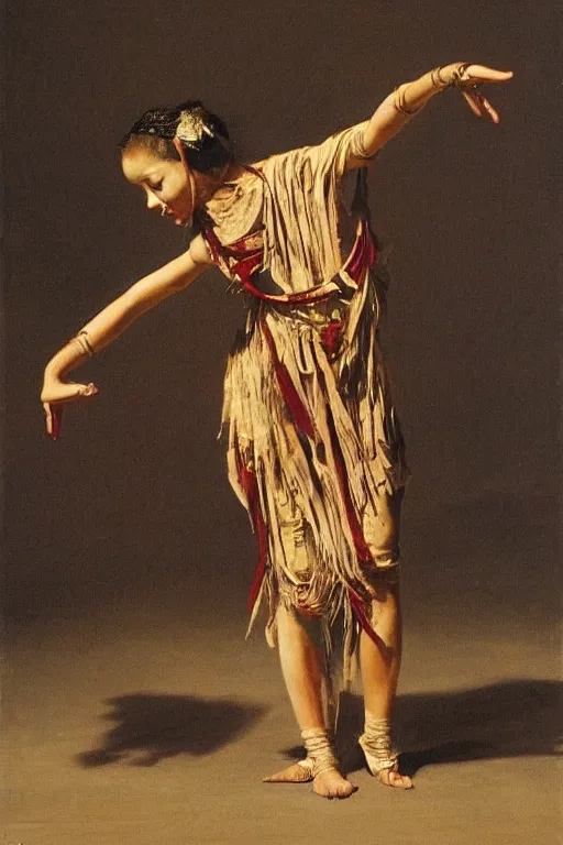 Prompt: a mummy dances by emmanuel guibert