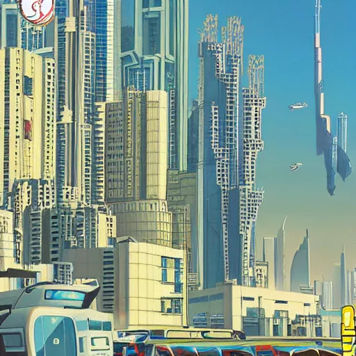 Image similar to gta : dubai, by aramaki shi nji