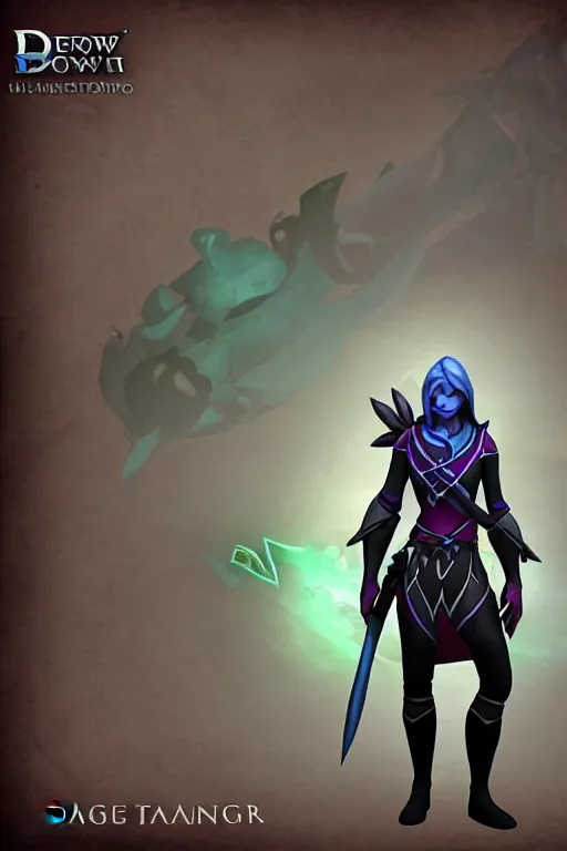 Image similar to Drow Ranger, dota 2,