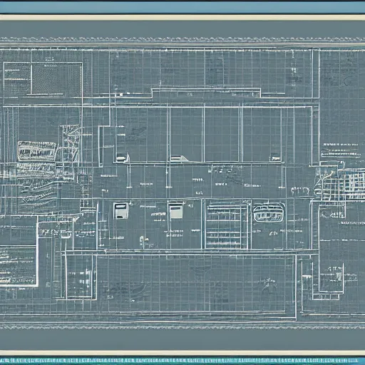 Image similar to detailed intricate blueprint of web - site