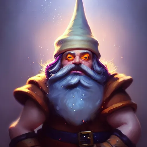 Image similar to [ important ] amazing portrait of funny gnome ], hearthstone splash art, deiv calviz, splash art, natural light, elegant, intricate, fantasy, atmospheric lighting, by greg rutkowski, hearthstone splash art, hd wallpaper, ultra high details, cinematic composition, professional master piece made in one year