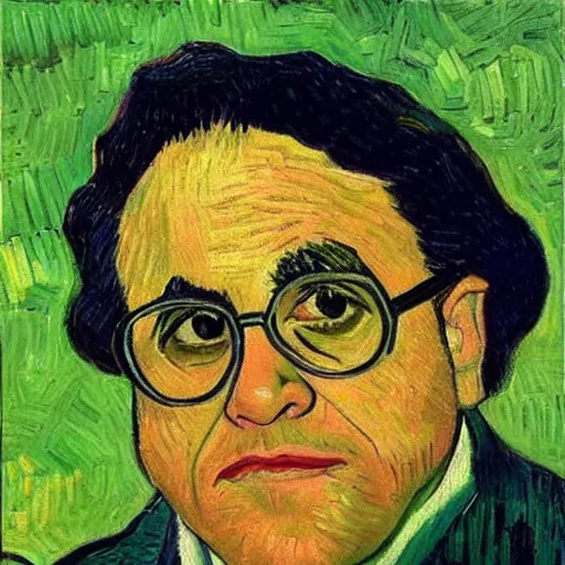 Image similar to Danny Devito painting byVincent-Van-Gogh