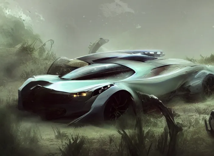 Prompt: a beautiful concept design of a supercar converted into offroad sport. car design by cory loftis, fenghua zhong, ryohei hase, ismail inceoglu and ruan jia, henrik fisker and bruce kaiser and scott robertson and dmitry mazurkevich and doruk erdem and jon sibal, volumetric light.