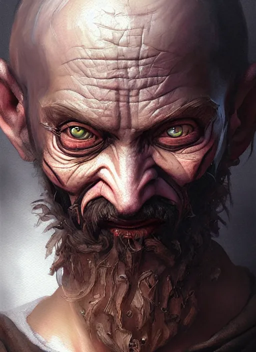 Prompt: a _ fantasy _ style _ portrait _ painting _ of disfigured beggar _ painting _ unreal _ 5 _ daz. _ rpg _ portrait _ extremely _ detailed _ artgerm _ greg _ rutkowski _ greg