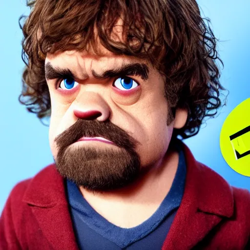 Image similar to peter dinklage as a pixar character