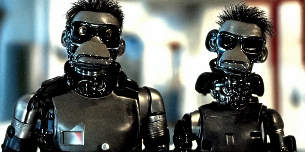 Image similar to t - 6 0 0 as a muppet, the terminator, film still, high quality, hd, 4 k