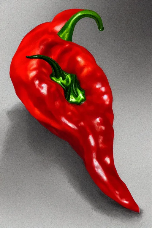 Image similar to a ghost pepper, highly detailed, digital art, sharp focus, trending on art station