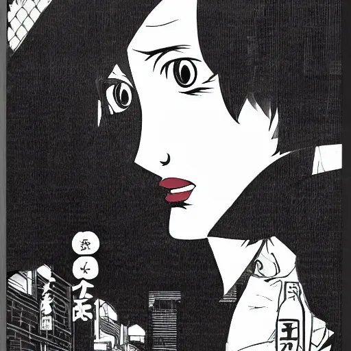 Prompt: a character by satoshi kon