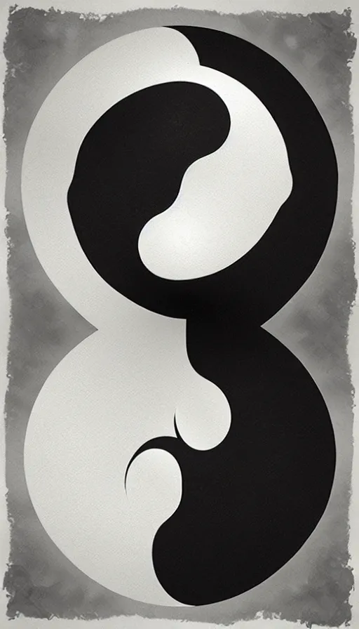 Image similar to Abstract representation of ying Yang concept, from Lineage 2