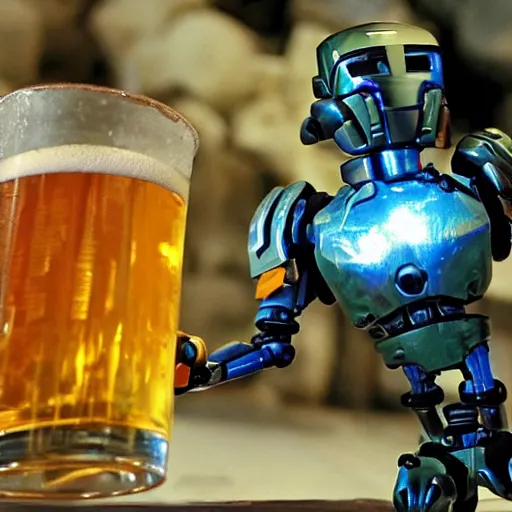 Image similar to bionicle and beer