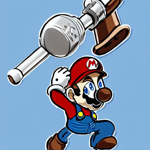 Image similar to A a shiny old silver pipe in the style of a mario pipe from the front view in the foreground and a blue background behind the pipe, Realistic, Hyperrealistic, Highly Detailed, Very Detailed, HD Quality, 8k Resolution, Digital Art, Oil Painting, Trending on Artstation, Real Life