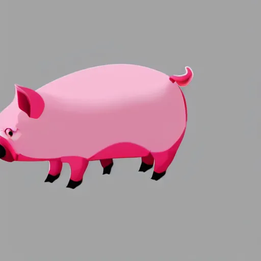 Prompt: World\'s cutest pig, concept art, 4K