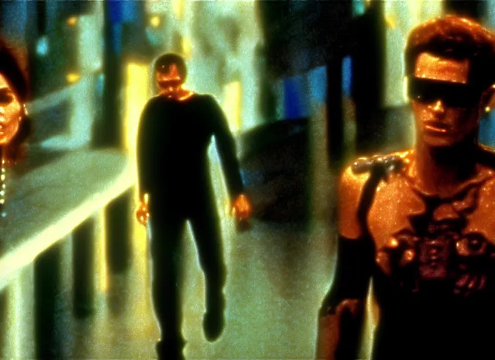 Image similar to scene from the 1 9 8 5 science fiction film neuromancer