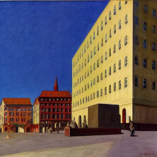 Image similar to nuremberg plärrer by edward hopper