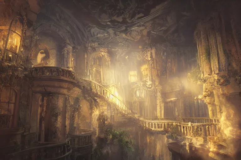 Image similar to the most amazing dream you ever had about mansion of elemental of air, hyper realistic, ambient lighting, concept art, intricate, hyper detailed, smooth, dynamic volumetric lighting, octane, cinematic