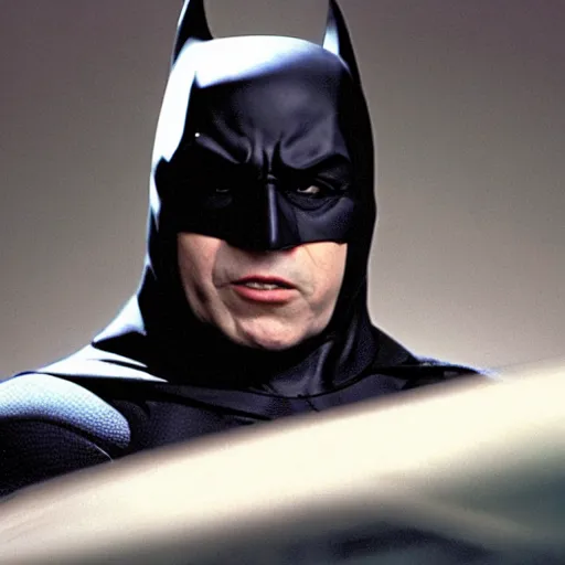 Prompt: Danny DeVito as batman