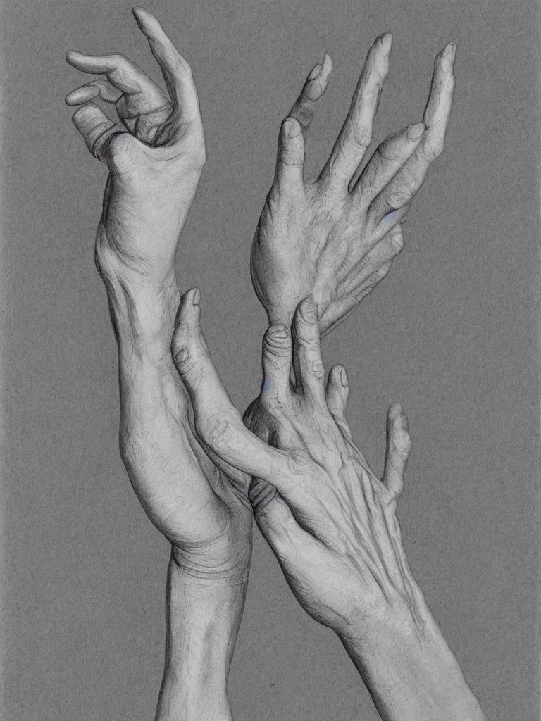 Prompt: medical reference, anatomical illustration of a hand : : anatomy study of hand : : pencil
