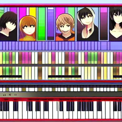 Image similar to vocaloid 6 ai, ui screenshot, piano roll