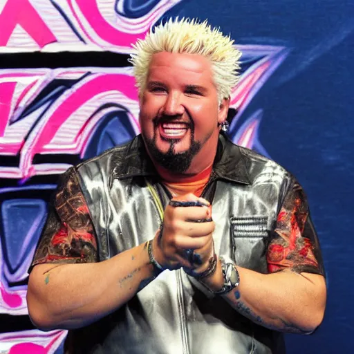 Image similar to Guy Fieri swimming in gravy