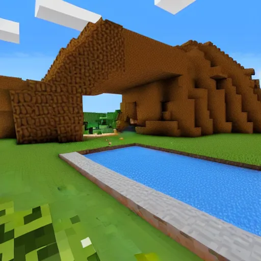 Image similar to Minecraft mashup with Roblox