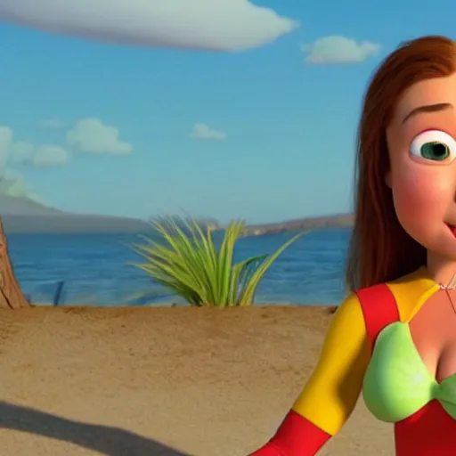 Prompt: remy lacroix in a pixar movie