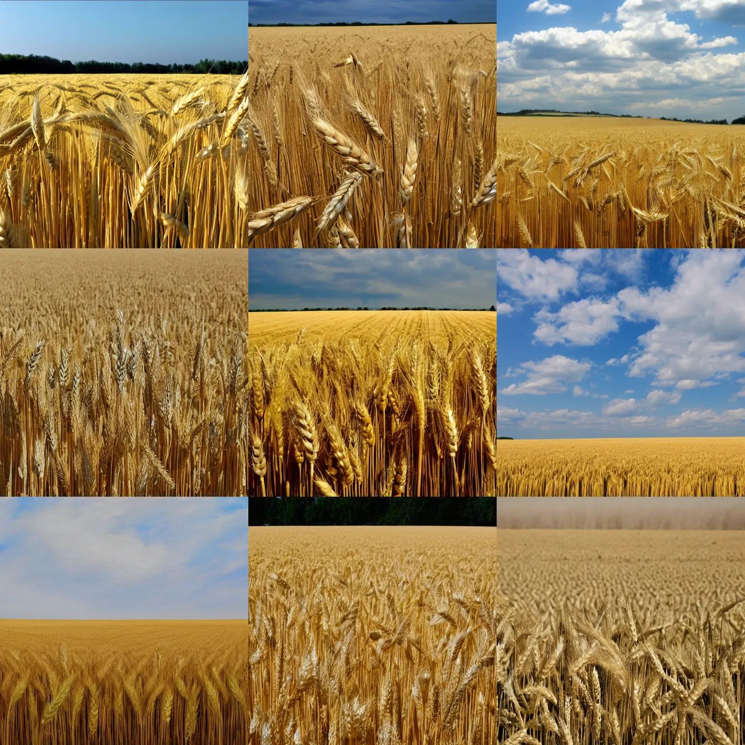 Prompt: field of wheat