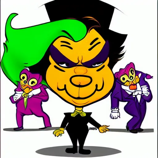 Image similar to Garfield as the Joker