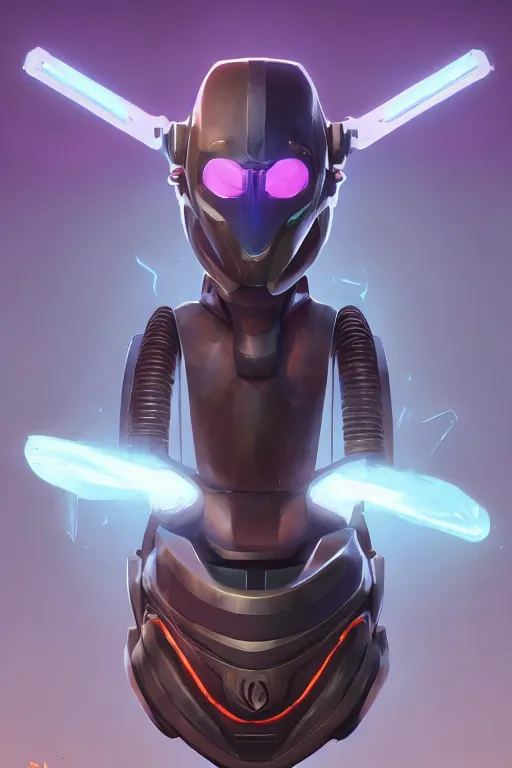 Image similar to epic mask helmet robot ninja portrait stylized as fornite style game design fanart by concept artist gervasio canda, behance hd by jesper ejsing, by rhads, makoto shinkai and lois van baarle, ilya kuvshinov, rossdraws global illumination radiating a glowing aura global illumination ray tracing hdr render in unreal engine 5