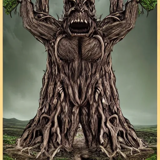Prompt: ancient tree monster