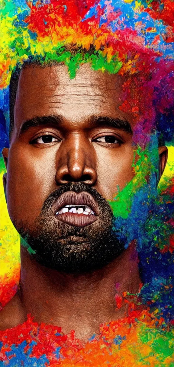 Prompt: photo of 8k ultra realistic Kanye’s mouth filled with multi color crayons, clear sky, full of colour, cinematic lighting, battered, trending on artstation, 4k, hyperrealistic, focused, extreme details,unreal engine 5, cinematic, masterpiece, art by John Berkey