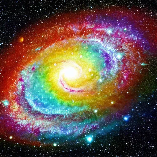 Image similar to rainbow galaxy